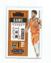 Devin Booker (Phoenix Suns) 2020-21 Panini Contenders Red Game Ticket Card #37 - £5.39 GBP