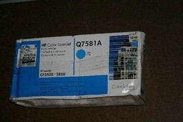 Q7581A HP Genuine Laser Toner Print Cartridge Cyan CP3505 3800 New OEM - £71.88 GBP
