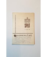 RARE Vintage 1966 SPLIT city (Croatia; ex-Yugoslavia period) Tourist Fol... - €39,22 EUR