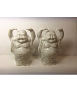 LAUGHING BUDDHA - FLORIDA SOUVENIR CERAMIC SALT &amp; PEPPER SHAKERS VINTAGE... - $24.70