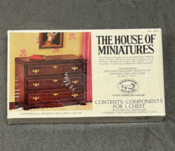 House of Miniatures Furniture Kit 40011 Chippendale 3 Drawer Chest Doll ... - $24.99