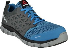 Reebok Alloy Toe Work Shoe Blue EH Rated Slip Resistant 6 to 15 - £93.87 GBP