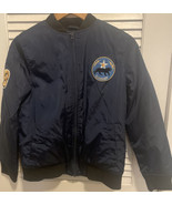 Route 66 Boys Jacket w/Patches Cougar Size L 10/12 Blue - $24.00