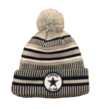 New Era NFL Dallas Cowboys Knit Beanie Hat Cap Pom Pom One Size Unisex F... - £15.16 GBP