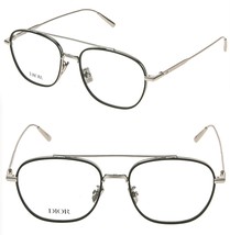 CHRISTIAN DIOR Black Suite S13U Silver Eyeglasses Optical DM50052I BLACK... - $504.90