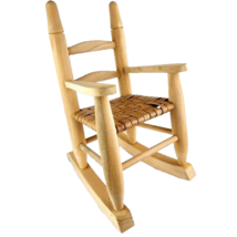 Rocker Small All Wooden Doll Display Furniture - £19.11 GBP