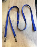 6&#39; &quot;Double Dog&quot; Leash 1&quot; Wide two Loop Blue Nylon Webbing Heavy Duty Leash - $672.69 MXN