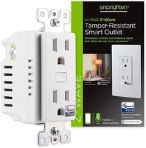 Enbrighten 55256 Z-Wave Plus Smart Receptacle, Works with Alexa, Google - £51.12 GBP