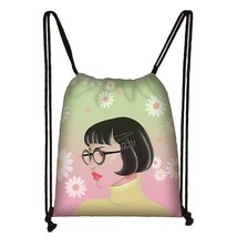Customize the image / logo / name on the personalized drawstring bag wom... - £18.44 GBP
