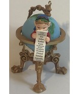 Hallmark Christmas Decoration Elf Earth Globe Santa’s Naughty Nice List XM1 - $9.89