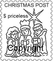 THREE WISEMEN POSTOID NEW RELEASE mounted rubber stamp - £3.58 GBP