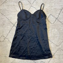 Wild Fable Medium Black Tank Lined Short Dress Spagetti Straps Elastic Back - £10.50 GBP