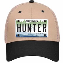 Hunter Michigan State Novelty Khaki Mesh License Plate Hat - £22.80 GBP