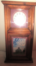 Quartz Wall Clock Wood Case, Picture Of Arkansas Diamond Mine - £35.49 GBP