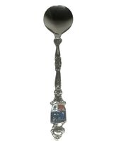 Silver-Plated Souvenir Spoon With Enameled Coat Of Arms Of Regina Saskat... - $6.90