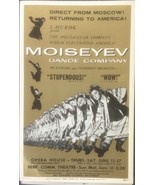 Vintage &#39;Moiseyev Dance Company&#39; Window Lobby Card Berkeley Comm. Theatre - $40.00