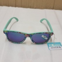 Pirahna Floral Print Kidz Sunglasses Style # 62075 Mint Green - £5.44 GBP