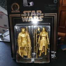 NEW Star Wars Commemorative Edition Skywalker Saga Gold Kylo Ren and Rey Figures - £10.12 GBP