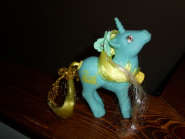 My Little Pony G1 Dance N Prance DJ with gold ribbon and bow clip - $25.00