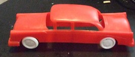 VINTAGE WANNA TOY Red Plastic Sedan Car -1950&#39;s - $7.95