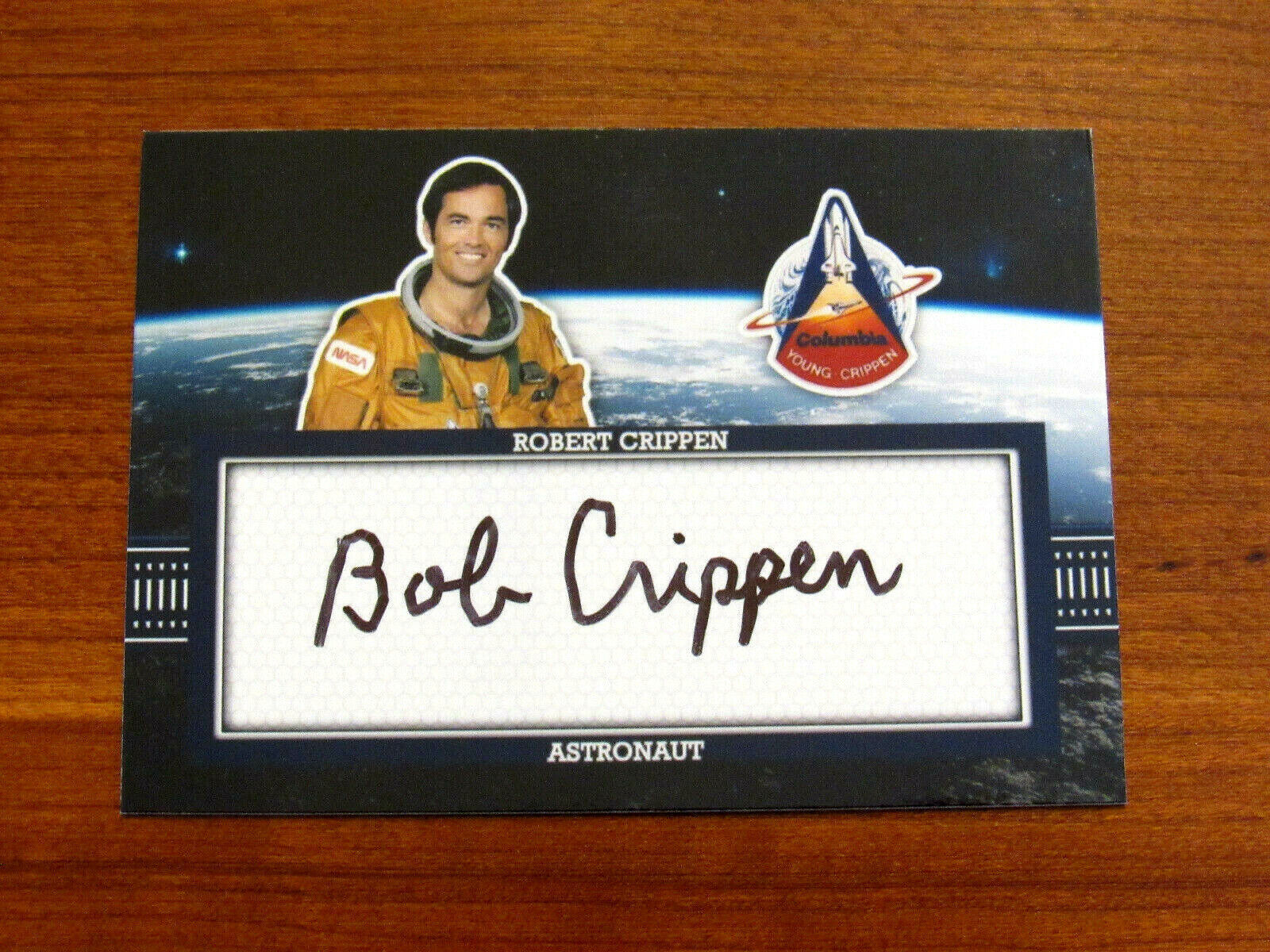 BOB CRIPPEN STS SHUTTLE ASTRONAUT SIGNED AUTO NASA PHOTO BRS2017 CARD GEM - $69.29