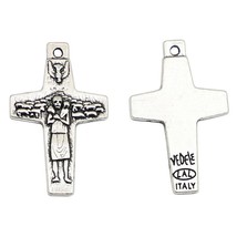 100pcs of Antique Silver Catholic Pope Francis Pectoral Crucifix Cross - $25.22