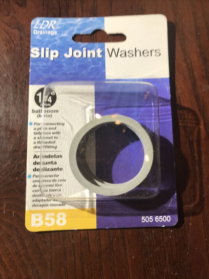 LDR PACKAGE OF 1 1/4&quot; SLIP JOINT WASHERS 505 6500 New in Package - $7.87