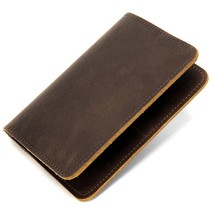 Male Driver License Holder Passport Cover Cow Leather Men Wallet Covers For Pass - £15.80 GBP