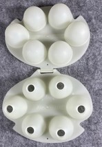 Vtg Jell-O Jigglers Egg Mold Easter Makes 6 Smooth Eggs Light Green Oval - £15.65 GBP