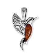 Sterling Silver Baltic Amber Hummingbird Pendant - €34,31 EUR