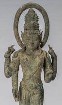 Antique Indonesian Style Majapahit Java Bronze Vishnu Statue - 51cm/20&quot; - £1,781.66 GBP