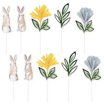 Easter Cake Topper Food Pick Decoration Set, 10 Count - Cake and Cupcake Easter  - £7.18 GBP