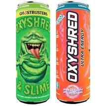 Limited Edition EHP Labs OxyShred Energy Drink 2 Flavor Ghostbusters 12 ... - £29.22 GBP