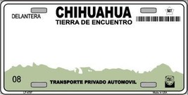 Chihuahua Mexico Novelty Background Metal License Plate - £17.49 GBP