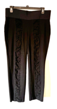 Nygard Slims Womens Black Stretch Pants Gathered Piece Down Legs Size XL... - £21.99 GBP