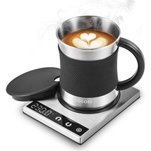 Coffee Mug Warmer &amp; Mug Set For Desk, Cup Heater, Office &amp; Christmas Gif... - $73.99