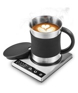 Coffee Mug Warmer &amp; Mug Set For Desk, Cup Heater, Office &amp; Christmas Gif... - £59.07 GBP