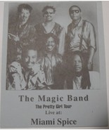 The Magic Band Pretty Girl Tour 1990 Postcard Miami Spice Venice Beach C... - $14.77