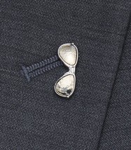 Jos A Bank Sunglasses Lapel Pin Tough Wise Guy Suit Accessory Silver Metal Gift - £14.70 GBP