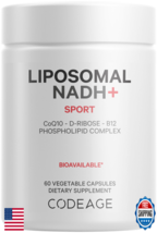 Codeage Liposomal NADH+ Supplement - NADH, Vitamin B12, D-Ribose as Bioe... - $75.89