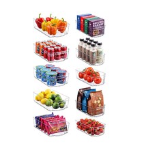 Seseno - Set of 10 Refrigerator Organizer Compartments | Five Wide and Five Narr - £60.08 GBP