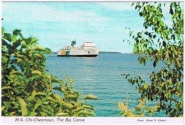 Postcard M S Chi-Cheemaun Big Canoe Ferry Tobermory Manitoulin Island Ontario - £3.86 GBP