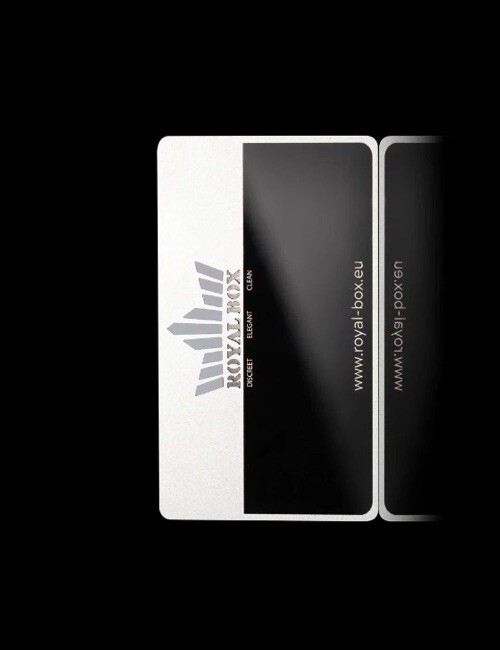 Royal Box Metal MIRROR CRUSH CARD Snuff Accessory Clean Safe Discreet Elegant Item image 4