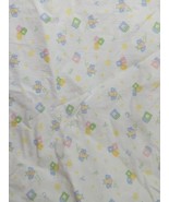 Baby Crib sheet vintage pastel building blocks bumble bees alphabet letters - $9.89