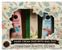Hand Cream Duo With Nail File 2 Hand Cream 30 ml Each Gift Set - $9.89