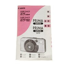 Canon Sure Shot 105 Zoom Prima Super 105 Camera Instruction Manual ONLY ... - £7.81 GBP