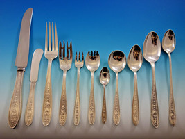 Wedgwood by Int Sterling Silver Flatware Set 12 Dinner + Hollowware Collection - £17,011.12 GBP