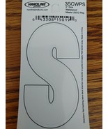 Hardline Self Adhesive Letter S Glossy White Laminate 3 In Super Stick - $37.42 CAD