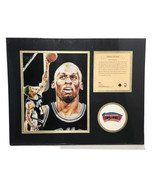 1995 Dennis Rodman San Antonio Spurs Matted Kelly Russell Lithograph Pri... - $19.95