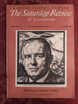 Saturday Review March 23 1946 Wallace Stevens Padraic Colum Poetry Issue - £11.44 GBP
